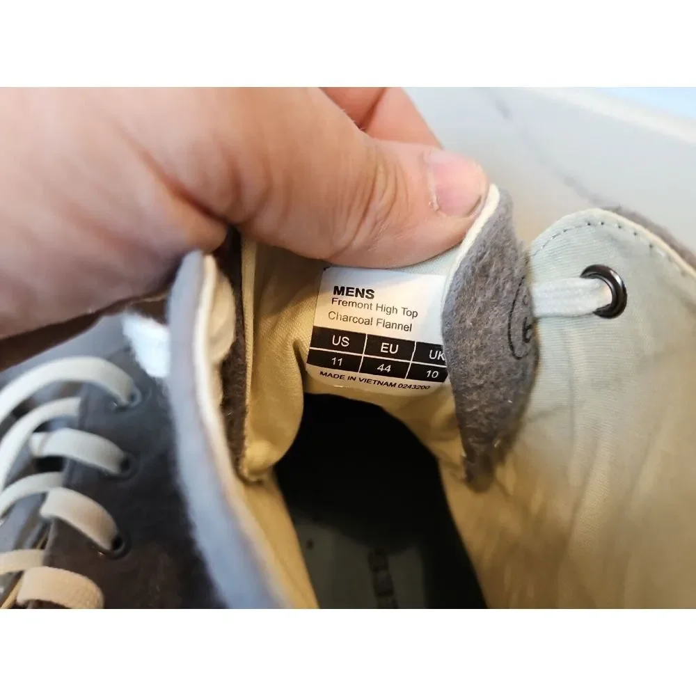 Seavees Fremont High Top Size 11‎ Charcoal Flannel Lace Up Men's Shoes